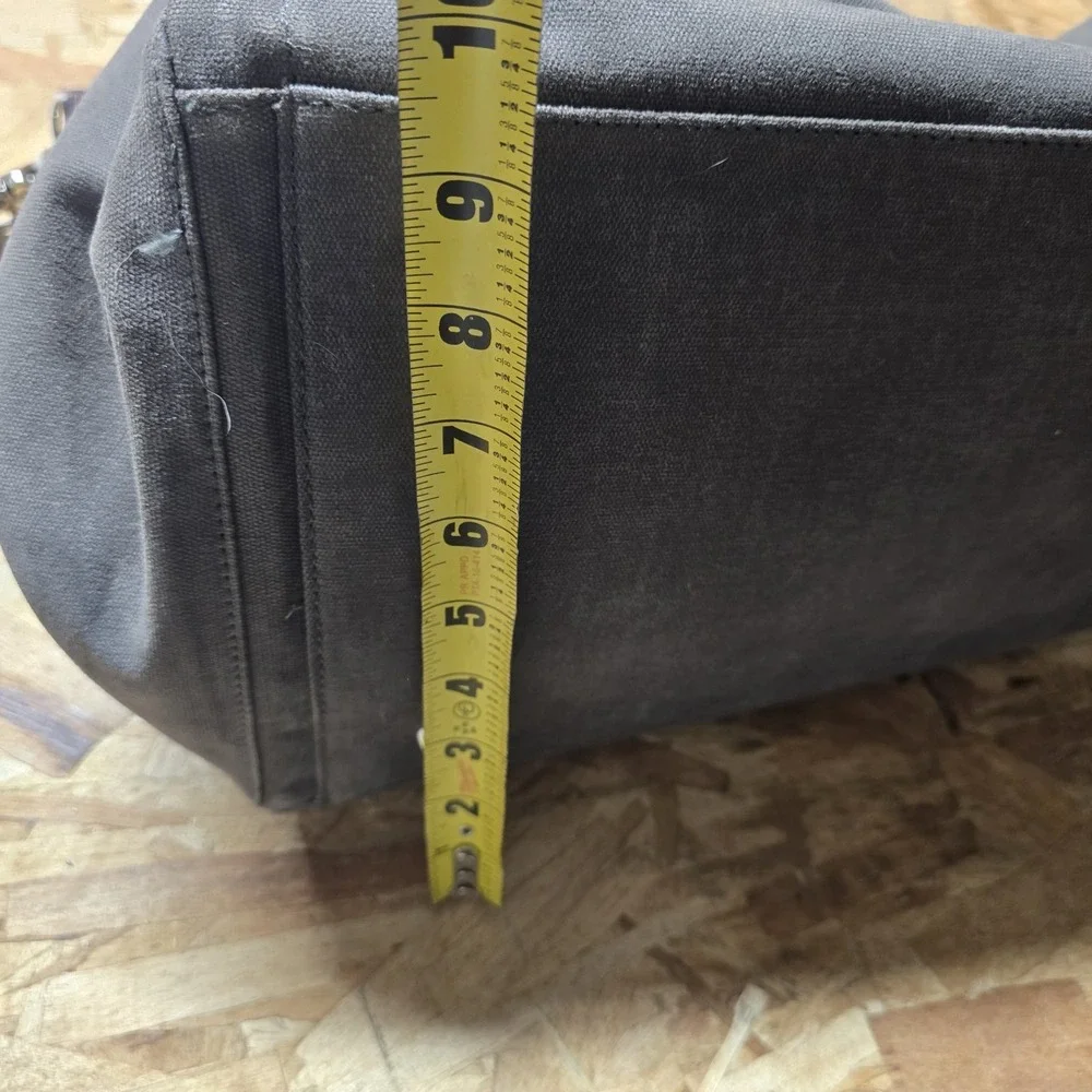 Hook & Albert Grey Waxed Canvas Garment Weekender Bag Travel Carry-On Duffel
